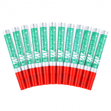 齐心 WB701 单头易擦白板笔2.8mm 12支/盒 红