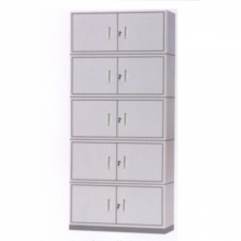 钢制扣手五节文件柜