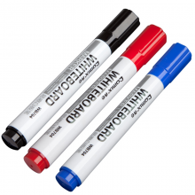 齐心 WB704 易擦白板笔 黑 10支/盒