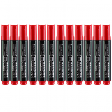 齐心 MK818 单头物流专用记号笔5.0mm 12支/盒 红