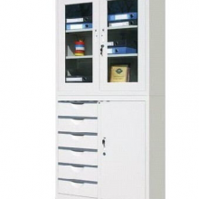 钢制偏六屉文件柜