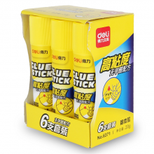 得力6371固体胶 胶水(白)(6支/盒)