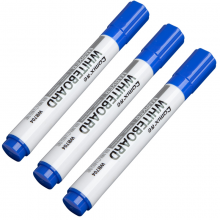 齐心 WB704 单头易擦白板笔2.0mm 12支/盒 蓝色