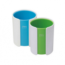 得力双色笔筒9141