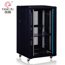  唐图（TANG TU） 唐图18u网络机柜1米网络交换机柜19英寸标准机柜K6.6618黑色玻璃门现货
