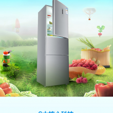 尔（Haier）216升 三门冰箱 电脑控温 节能环保 大冷冻能力 BCD-216SDN