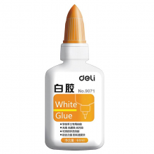 得力 9071 手工白胶胶水 60g (单位:瓶) 混色