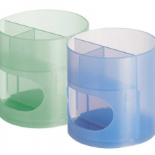 得力时尚圆形笔筒9132